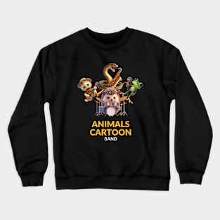 ANIMALS CARTOON BAND Crewneck Sweatshirt